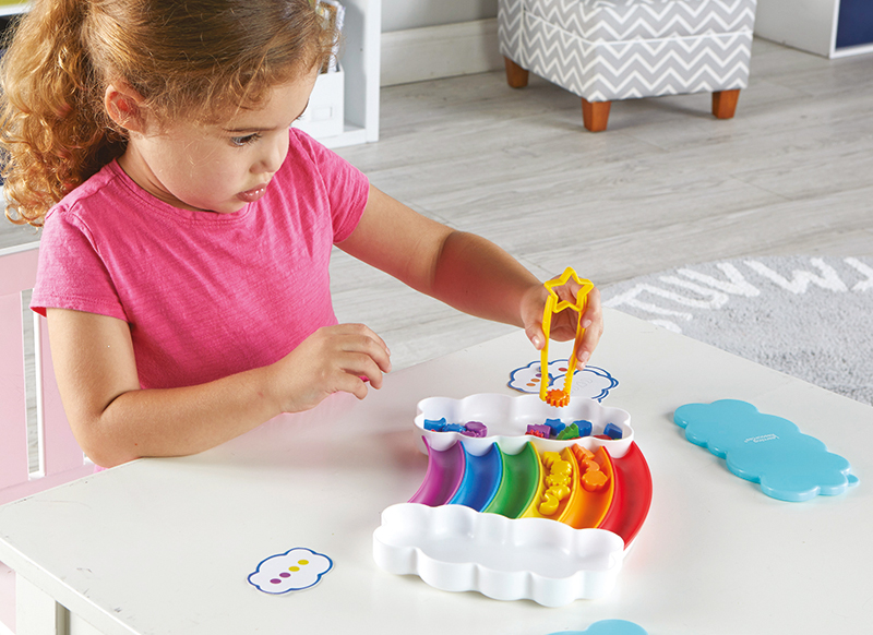 Sorteren - Learning Resources Rainbow Sorting Tray - regenboog sorteertray - kleur en vorm - per set