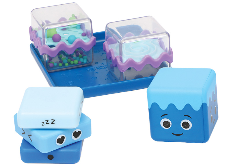 Snoezelhoek - Learning Resources - cool down sensory fidget cubes - set van 4