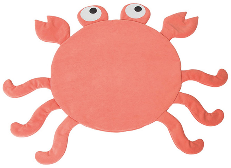 Speelmat - zeedieren - krab - per stuk