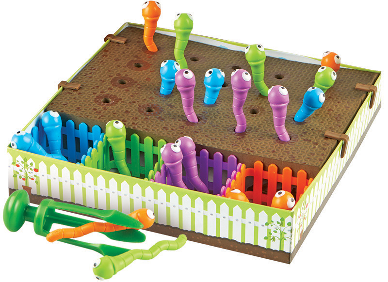 Fijne motoriek - Learning Resources Wriggleworms! Fine Motor Activity Set - wormen - pincet - per spel