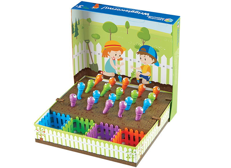 Fijne motoriek - Learning Resources Wriggleworms! Fine Motor Activity Set - wormen - pincet - per spel