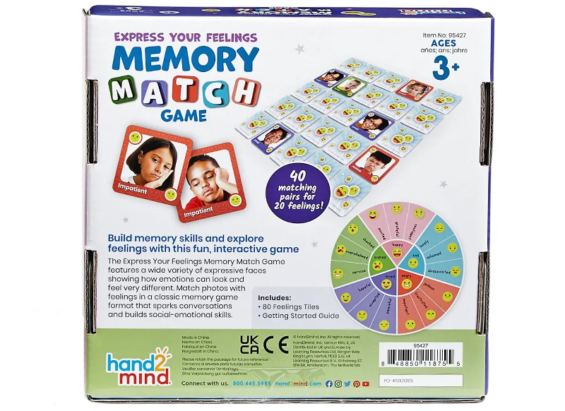 Gevoelens - Learning Resources - expres your feelings - memory match game - per spel