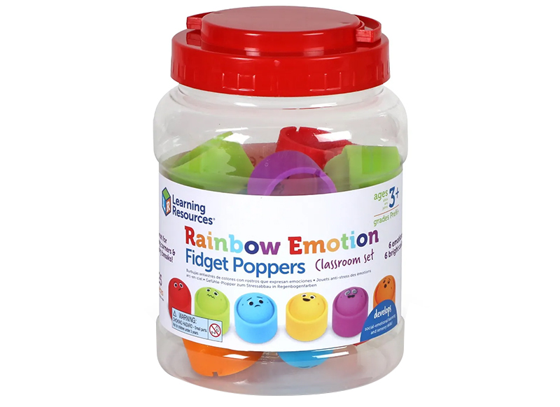 Gevoelens - Learning Resources - rainbow emotions fidget poppers - set van 24