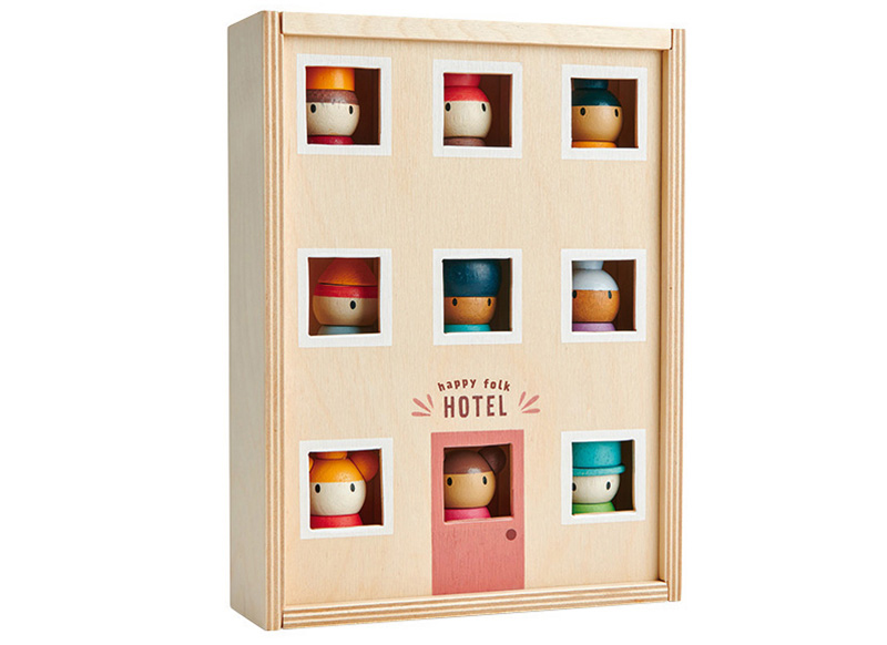 Poppenhuis - pop - Tender Leaf - Hotel Happy Folks - set van 9