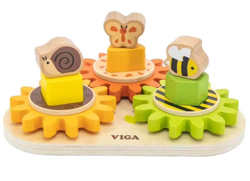 Vaardige vingers - Viga - geometric garden gears - per puzzel