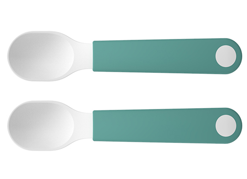 Eetgerei - bestek - Mepal - Mio - oefenlepel - set van 2 - leverbaar in 3 kleuren