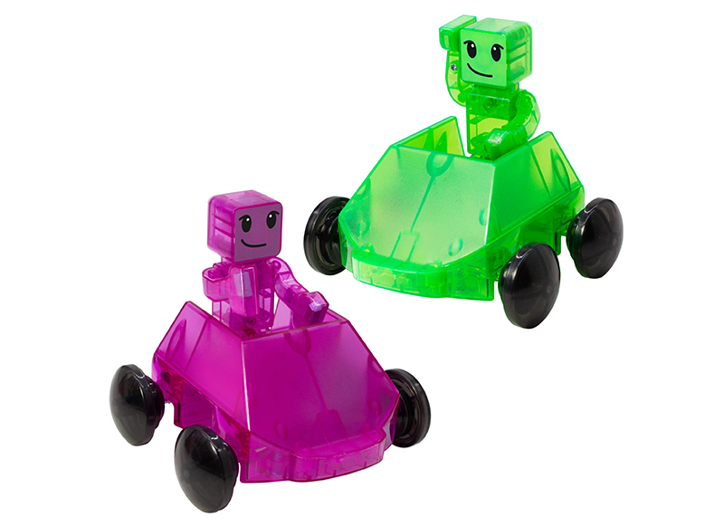 Constructie - magnetisch - Magna-Tiles - Downhill duo - set van 40