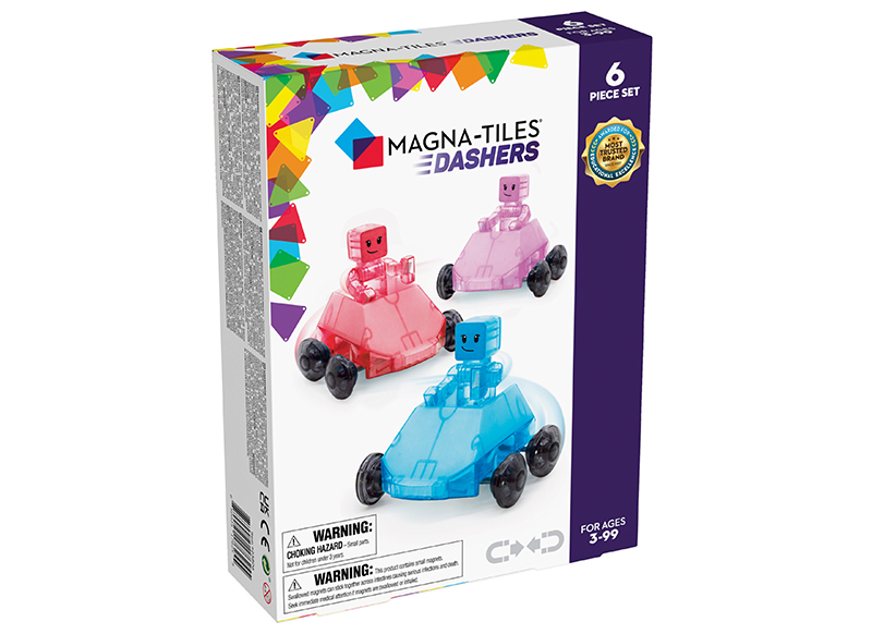 Constructie - magnetisch - Magna-Tiles - Dashers - set van 6