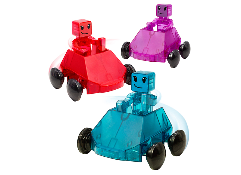 Constructie - magnetisch - Magna-Tiles - Dashers - set van 6