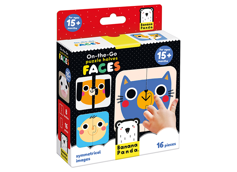 Mijn eerste spellen - Banana Panda - matching faces - per spel