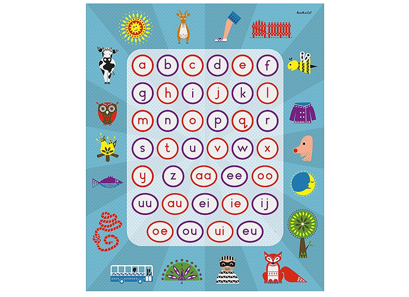 Schouderophalend enthousiast Taiko buik Speelmat - letters - alfabet - spelmat - 170 x 140 cm - per stuk - Smartiest