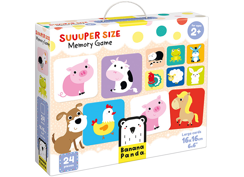 Memory spel - Banana Panda - suuuper size - per spel