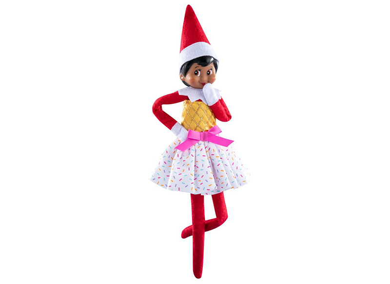 Kerst - the elf on the shelf - kledingset - ice cream party dress - per stuk