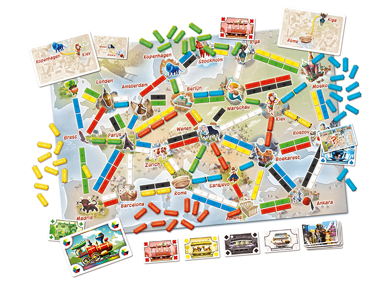 Spellen - gezelschapspellen - Asmodee - ticket to ride, mijn eerste reis - per spel