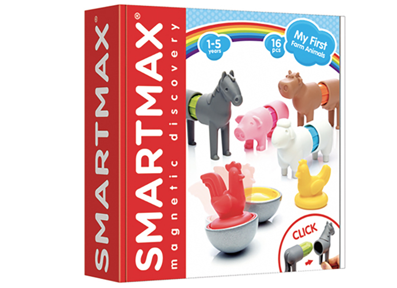 Bouwset - SmartMax my first farm animals - mijn eerste boerderij - set van 6