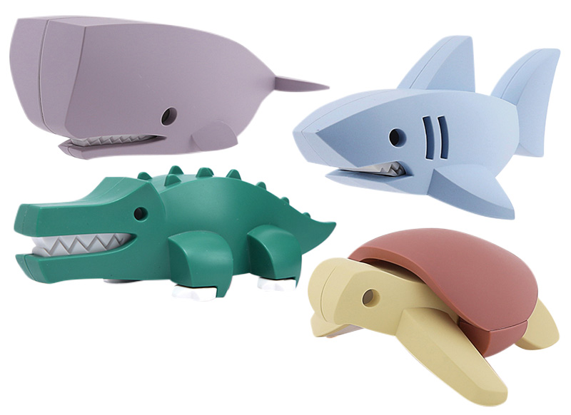 Dieren - Halftoys - oceaandieren - set van 4