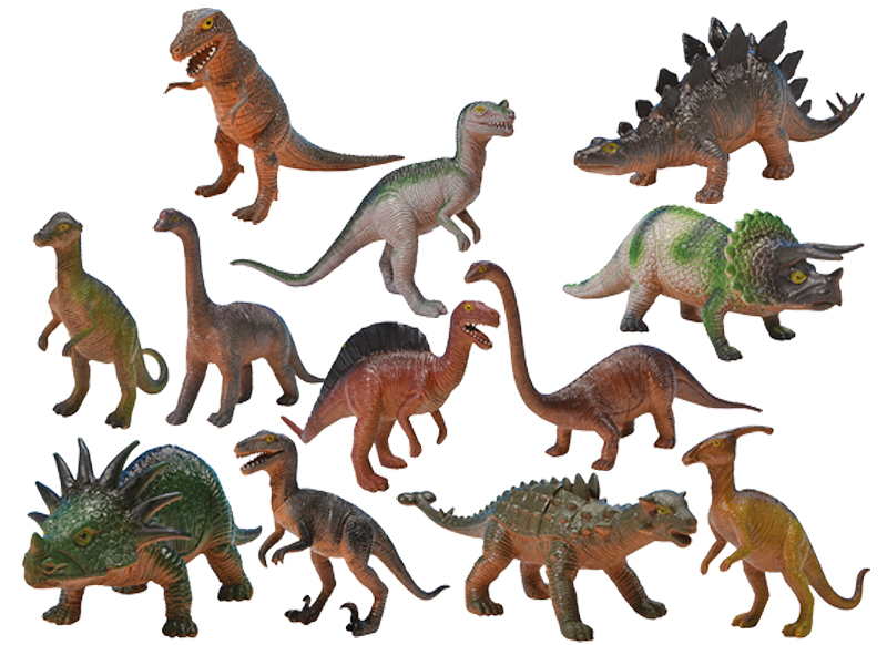 Dieren - dino's - economy set - set van 12