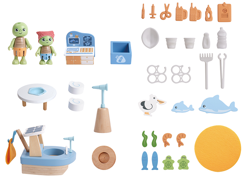 Poppenhuis - Hape - ocean rescue beach house - per set