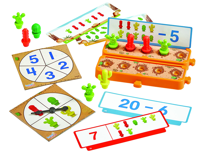 Spel - sorteerspel - hand2mind Cactus Counting Desert Activity Set - activiteitenset - per spel