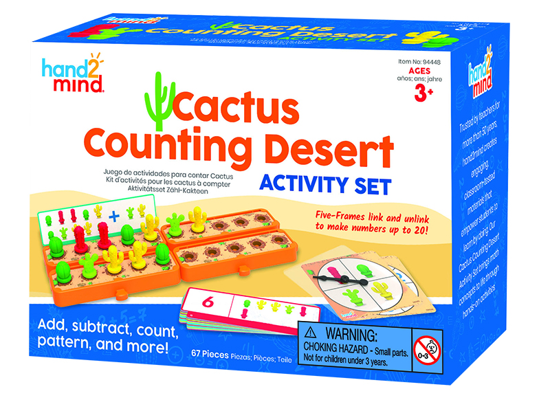 Spel - sorteerspel - hand2mind Cactus Counting Desert Activity Set - activiteitenset - per spel